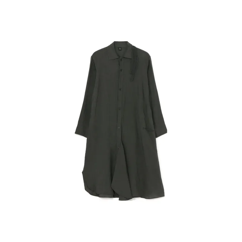 Yohji Yamamoto Long Sleeved Dresses Women's Khaki-0