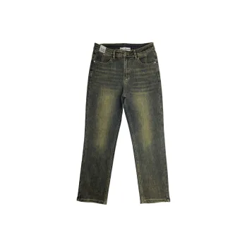 BASIC HOUSE Jeans Women's Distressed Blue Gray
