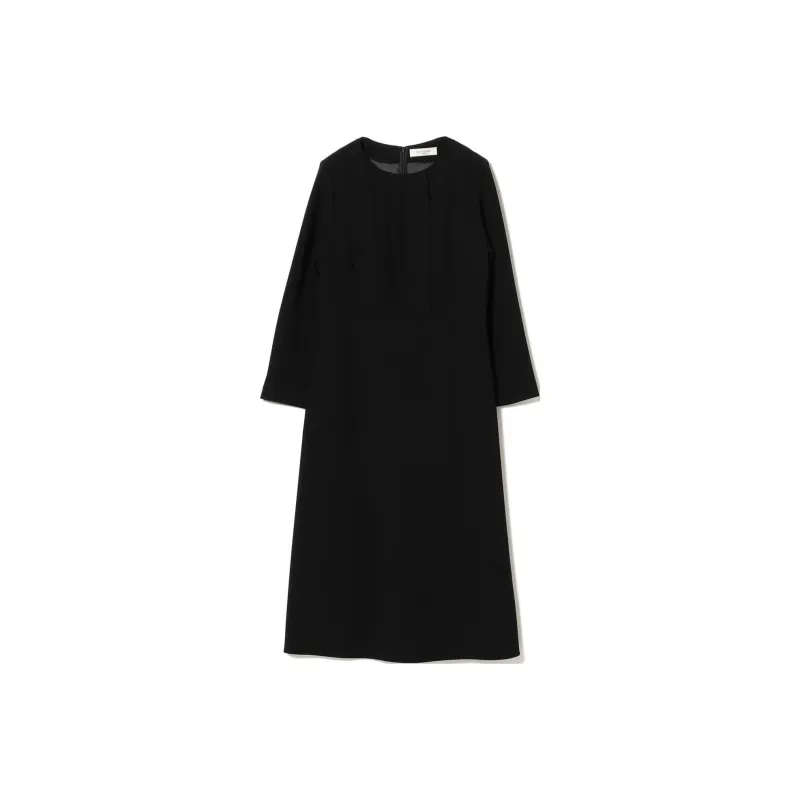Beams Long Sleeved Dress Women's Black-0