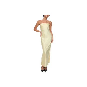 PRINCESS POLLY HALEY MAXI DRESS Sleeveless Dress Women's YELLOW/Yellow