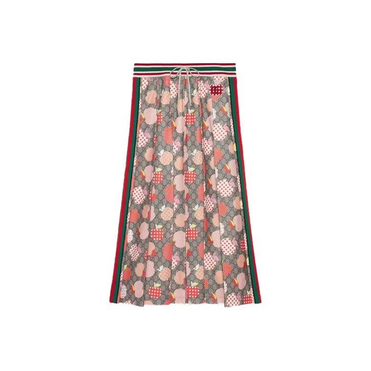 GUCCI Casual Long Skirts Women's Brown-0