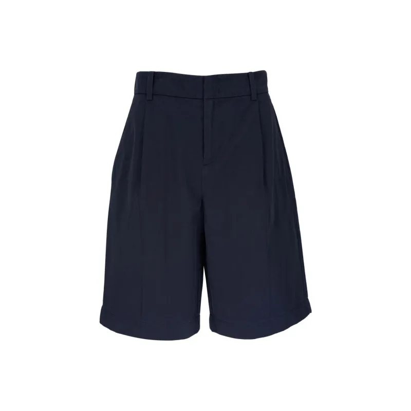 VINCE Elasticated waist Cotton Shorts-0