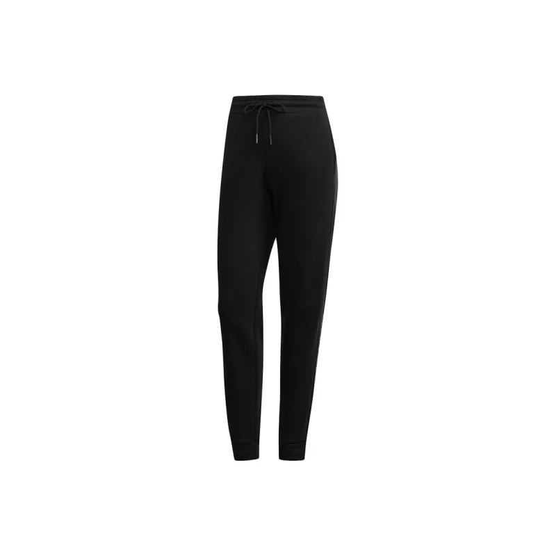 Adidas Knitted Sports Pants Women's Black-0