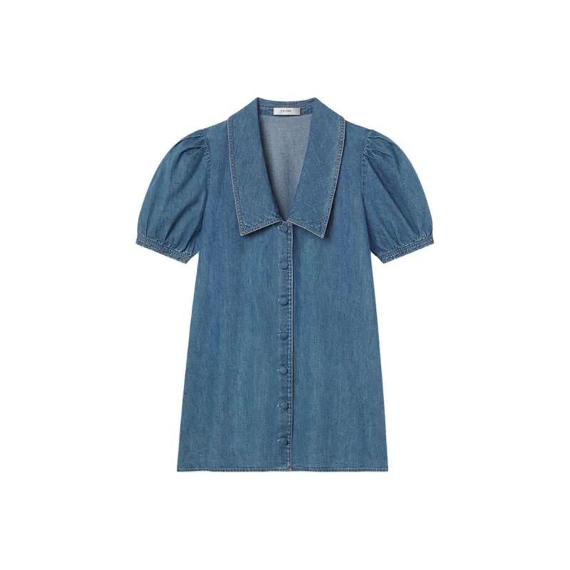 FRAME Denim Sailor Mini Dress-0