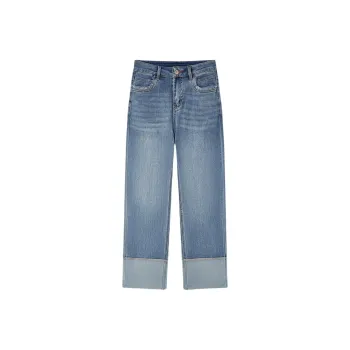 EICHITOO Jeans Women's Blue Trim