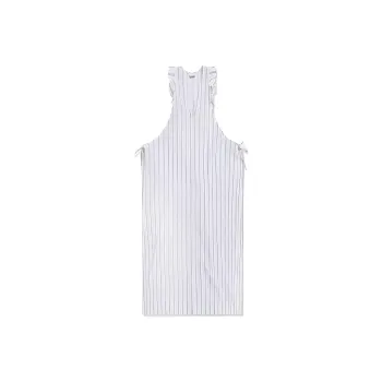 GANNI Sleeveless Dresses Women's White Gray