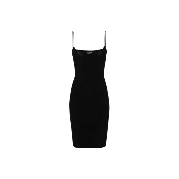 DSQUARED 2 Logo Plaque Sleeveless Knitted Mini Dress