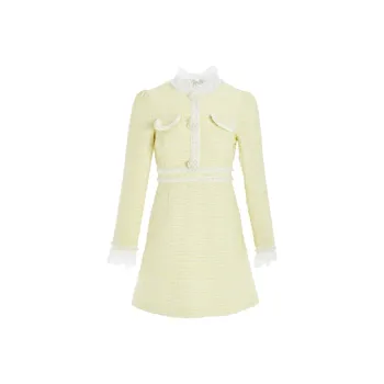 Marie Elie Long-Sleeved Dresses Women's Yellow