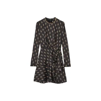 Sandro Paisley print Satin Dress