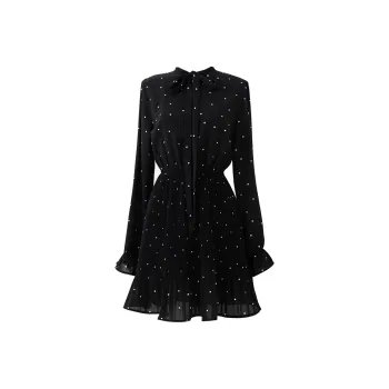 SOON FLOWER Long Sleeved Dresses Women's Black