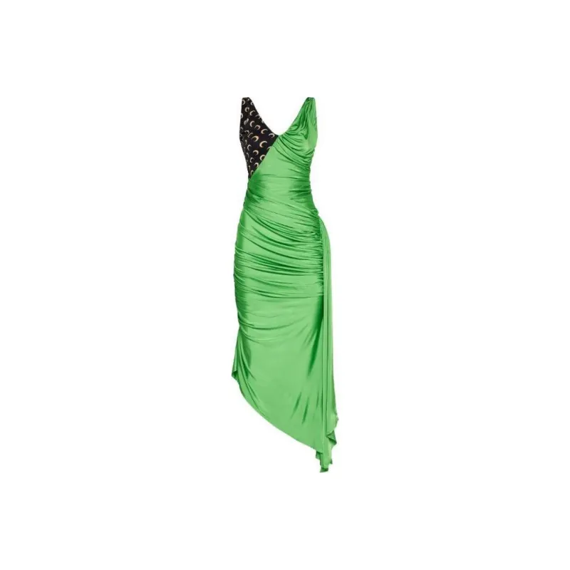 Marine Serre Sleeveless Dress Women's Green-0