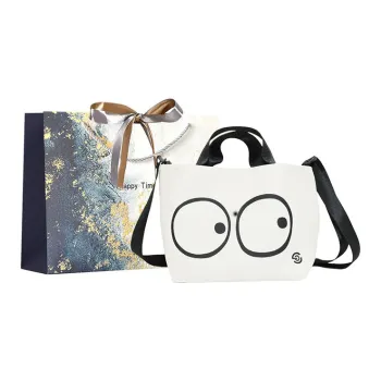 Iman's House Canvas Bag, Handbag Women's Big Eyes/Polka Dot