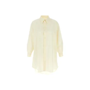 MM6 Maison Margiela Logo Printed Shirt Dress