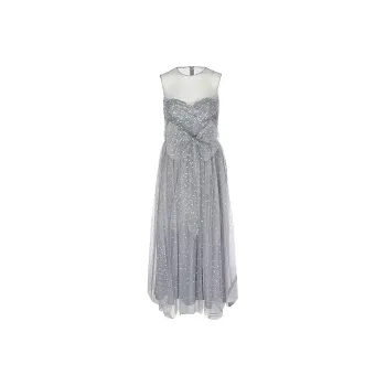 RED VALENTINO SS23 Sleeveless Dress Women's Gray