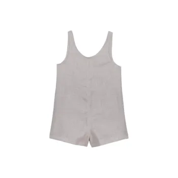 BASERANGE SS24 Tank Romper - Hemp Jumpsuit Women's Undyed/Unbleached