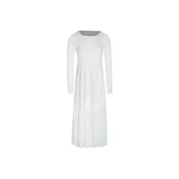 Little Pull Long Sleeved Dresses Women's White