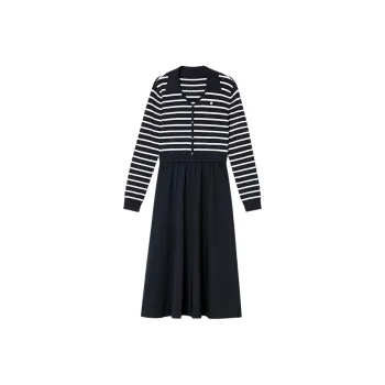 PSALTER Long Sleeved Dress Women's Navy Blue