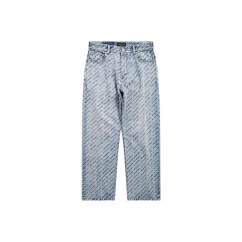 Balenciaga Buckle Loose Fit Pant 'Iced Blue'