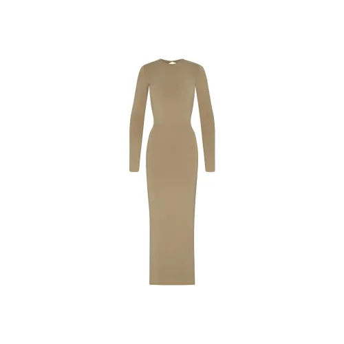 Skims Long-Sleeved Dresses Women's Khaki