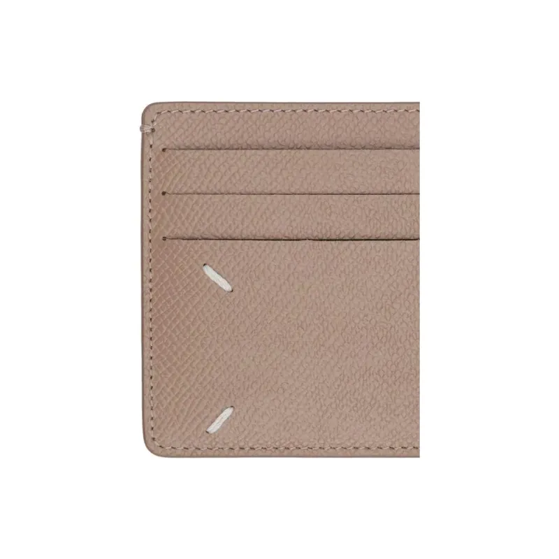 Maison Margiela Cow Leather Wallet, Card Holder Men's Camel-4
