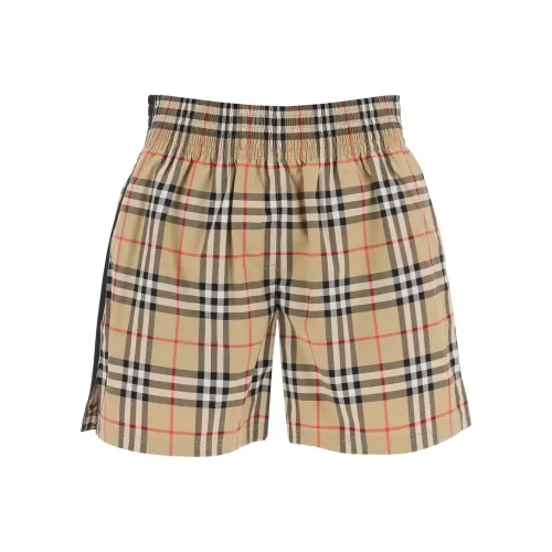 Burberry Women'ss Stretch Cotton Shorts Vintage Check