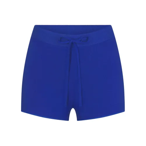 SKIMS COTTON JERSEY SHORT Casual Shorts Women's COBALT/Cobalt Blue