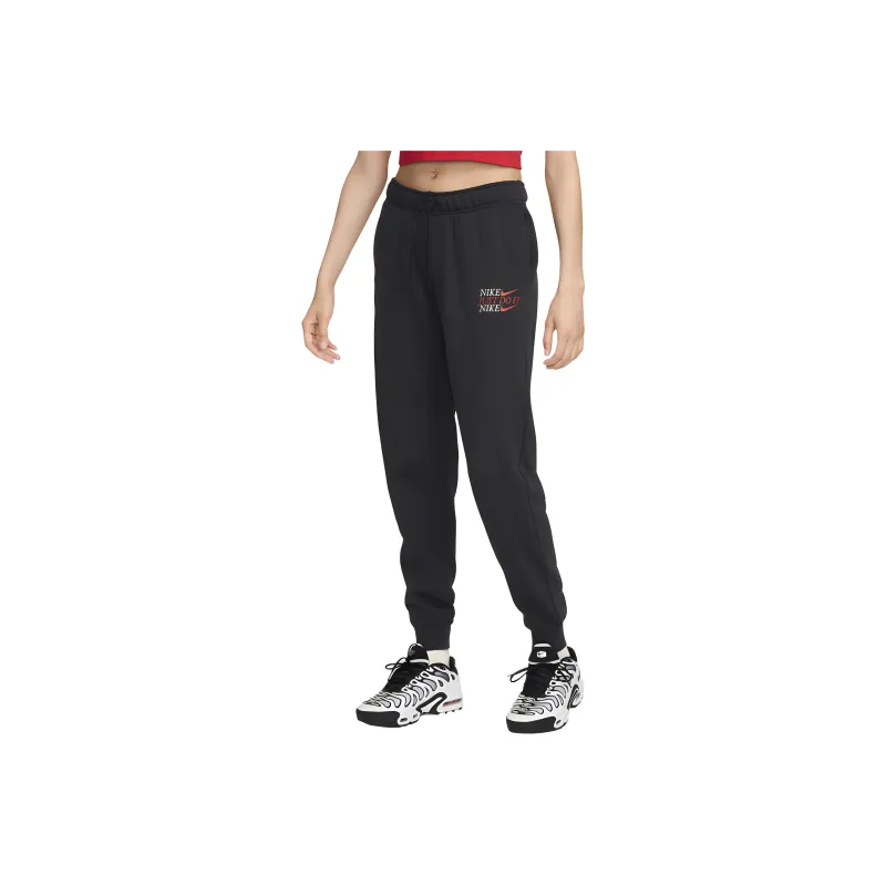 Nike Sportswear Club Fleece Knitted Sports Pants Women's Black-0