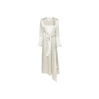 NANUSHKA Tied Satin Maxi Dress