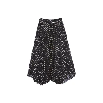 TCH Casual Long Skirts Women's Black Base Gold Logo