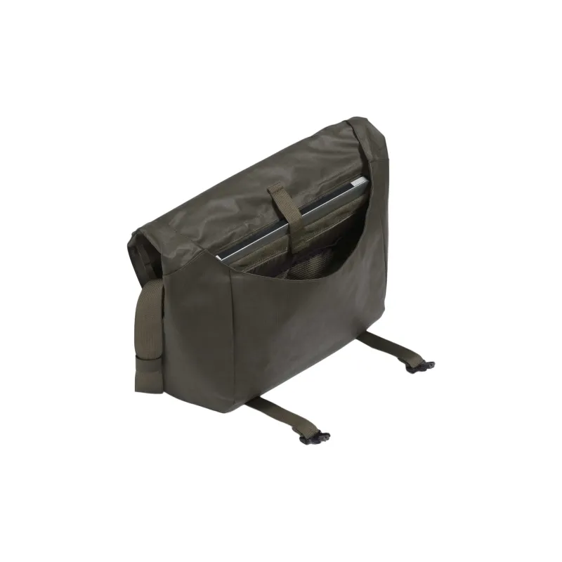 THE NORTH FACE Recycled Material Messenger Bag, One Shoulder Handbag Unisex New Olive Green & Black-3