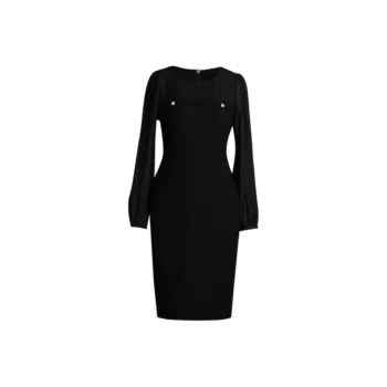 ROEYSHOUSE Long Sleeved Dresses Women's Black