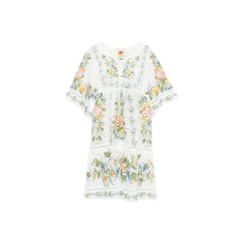 Farm Rio Broderie anglaise Beach Dress