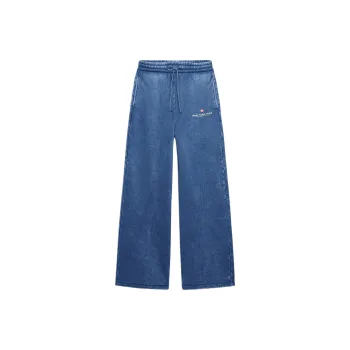 ZARA Knitted Sweatpants Women's Blue