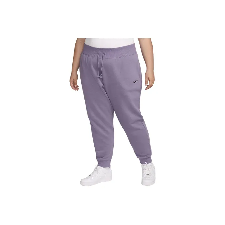 Nike Sportswear Phoenix Fleece Knitted Sports Pants Women's Purple-0
