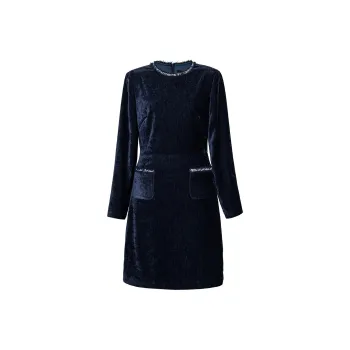 ROEYSHOUSE Long Sleeved Dresses Women's Blue