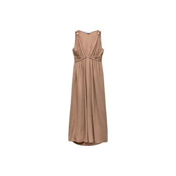 ZARA Sleeveless Dress Women's Brown
