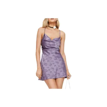 PRINCESS POLLY CELENA MINI DRESS PURPLE Slip Dresses Women's PURPLE/Purple