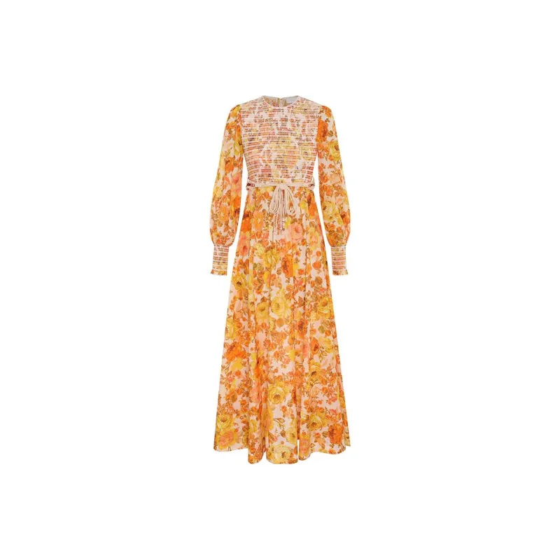 Zimmermann Long-Sleeved Dresses Women's Yellow-0