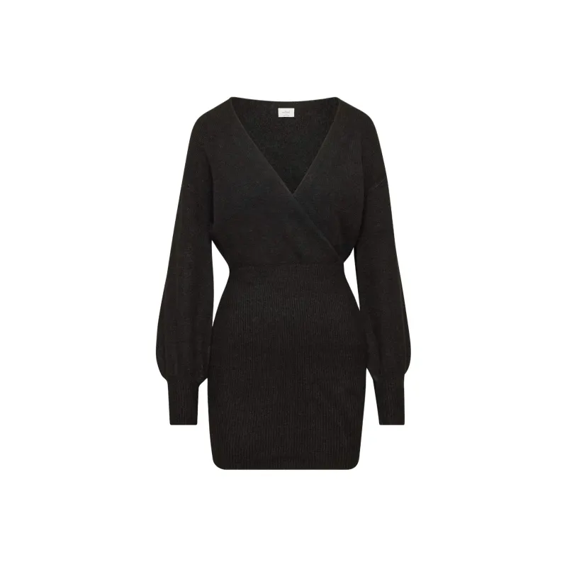 ARITZIA Wilfred Elsie Dress Long-Sleeved Dresses Women's BLACK/Black-0