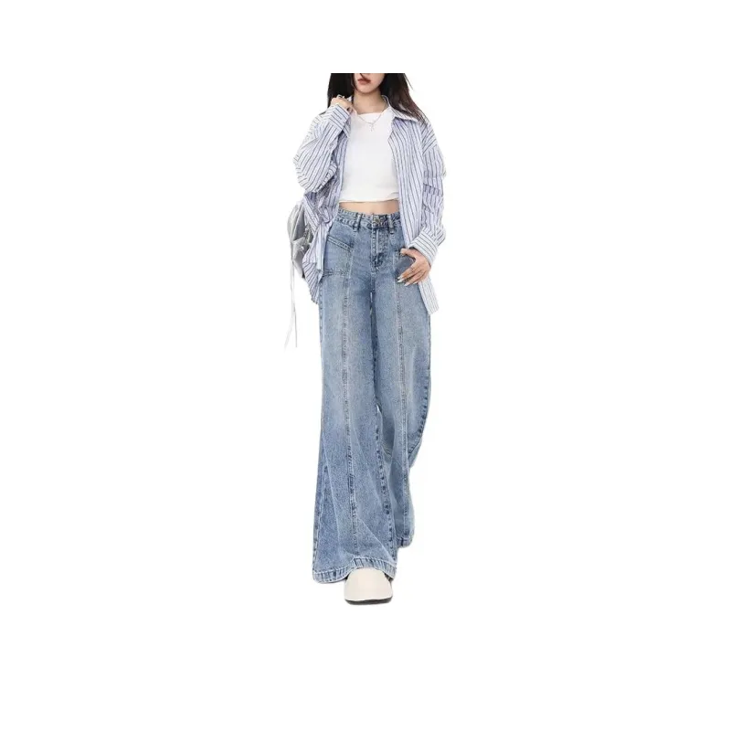 ADOONGA Jeans Women's Light Blue-0