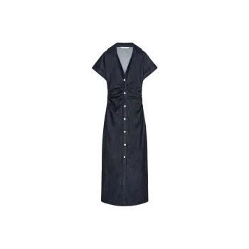 ZARA Short Sleeved Dresses Women's Blue
