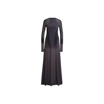 Adidas ATLANTA SUBLIMATION PRINT DRESS Long Sleeved Dress Women's Carbon Black
