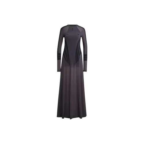 Adidas ATLANTA SUBLIMATION PRINT DRESS Long Sleeved Dress Women's Carbon Black