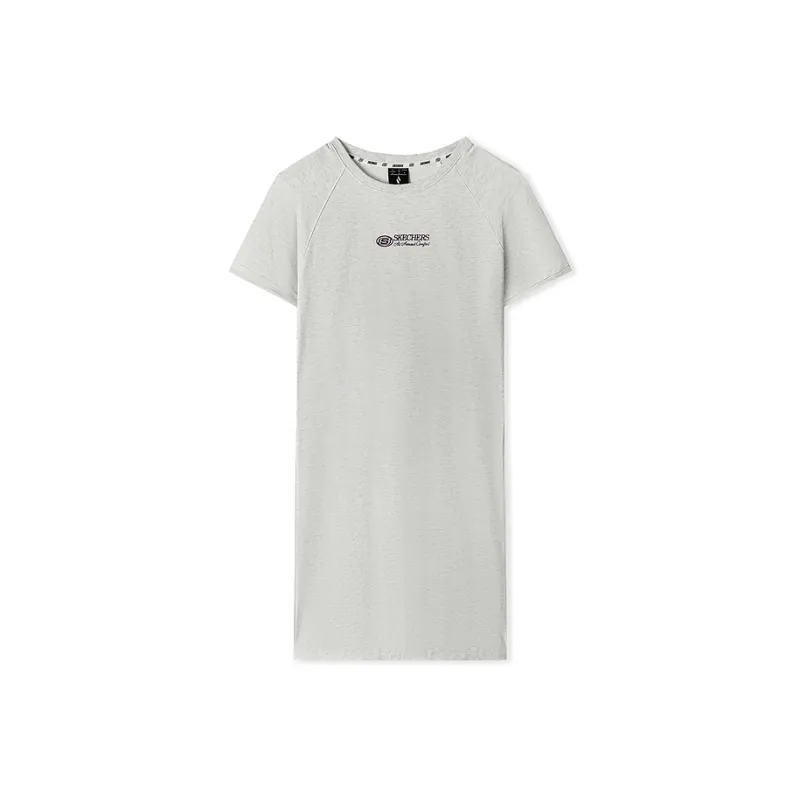 Skechers Sports Life Collection Short Sleeved Dresses Women's Light Heather Gray-0