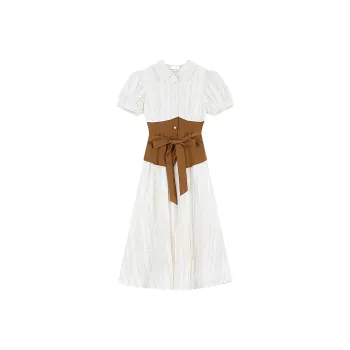 JOSR Short Sleeved Dresses Women's White