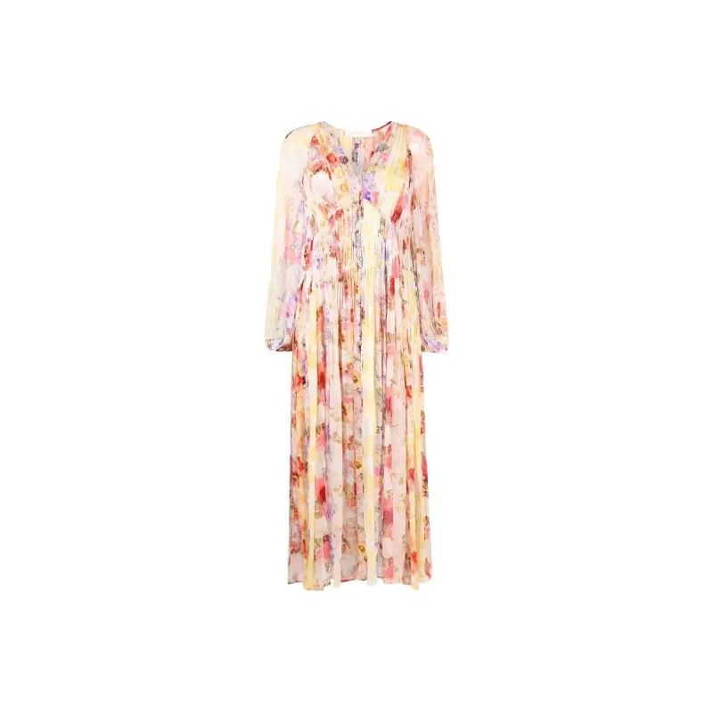 Zimmermann Wonderland Floral print Pleated Dress-0