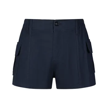 Wen Shan Casual Shorts Women's Navy Blue