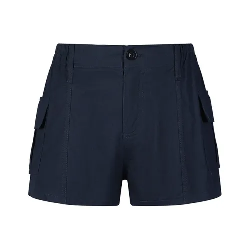 Wen Shan Casual Shorts Women's Navy Blue