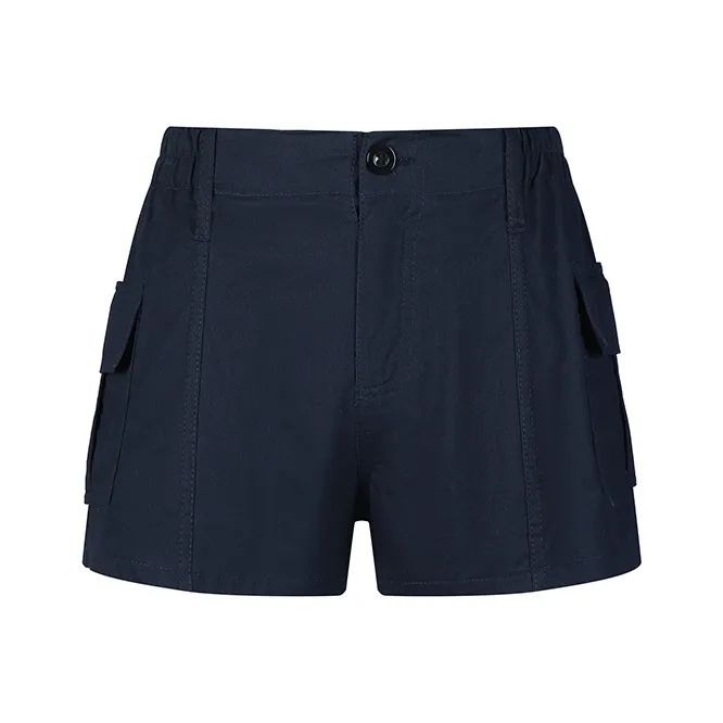 Wen Shan Casual Shorts Women's Navy Blue-0