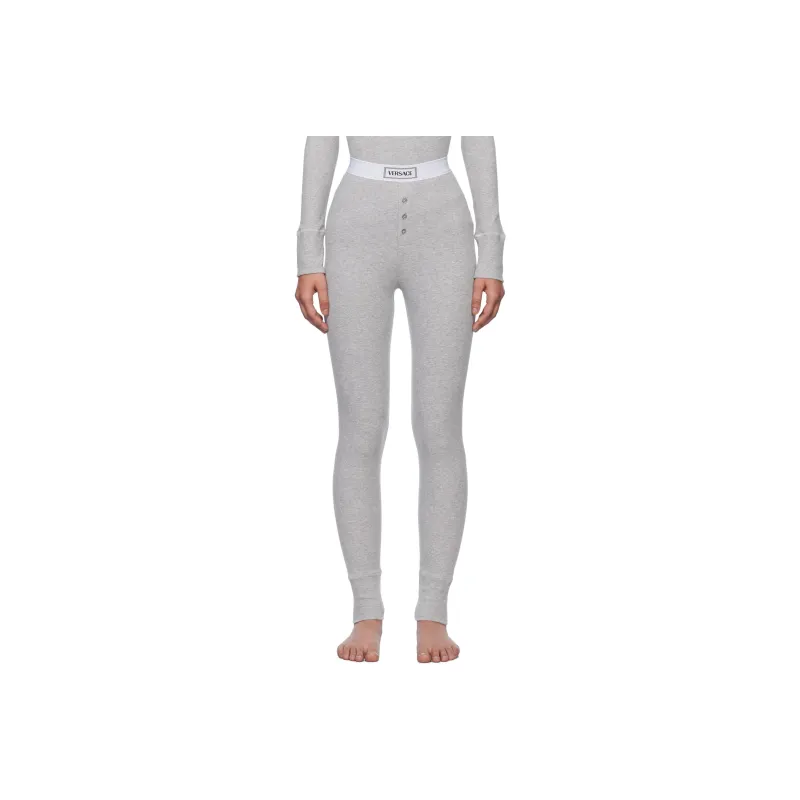 VERSACE Leggings Women's Gray-0